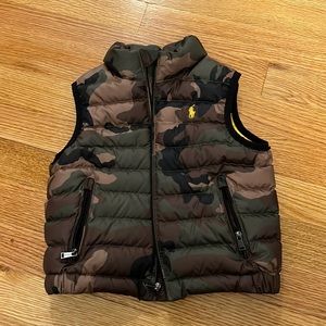 Polo Ralph Lauren size 4T army pattern vest